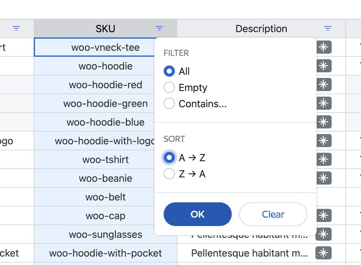 Sort WooCommerce Products for Bulk Editing