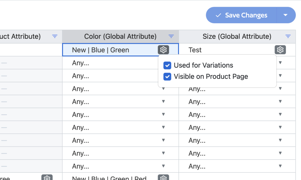 Modify attribute options in bulk