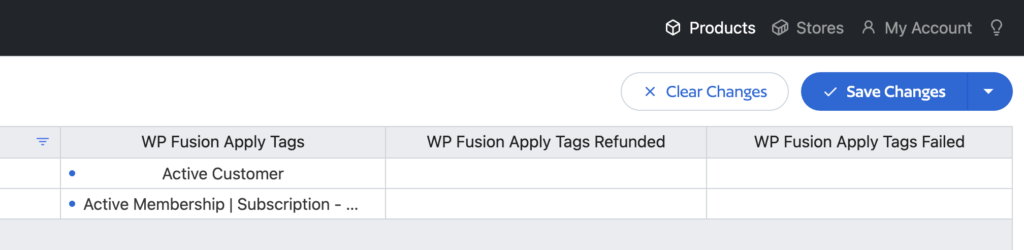 Edit WP Fusion tags in bulk