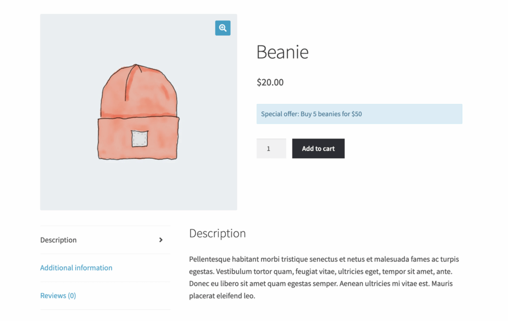 WooCommerce buy X for Y discount plugin product page