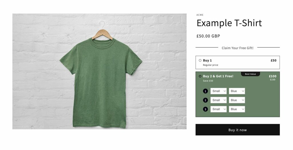 Shopify product volume bundles app by Barn2
