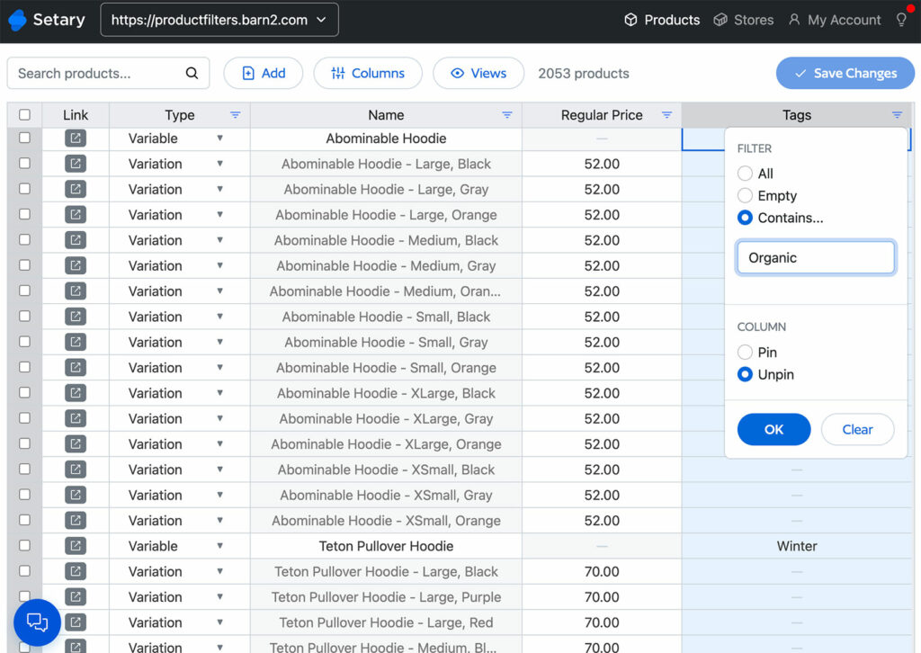 How to filter and bulk edit by Shopify tag