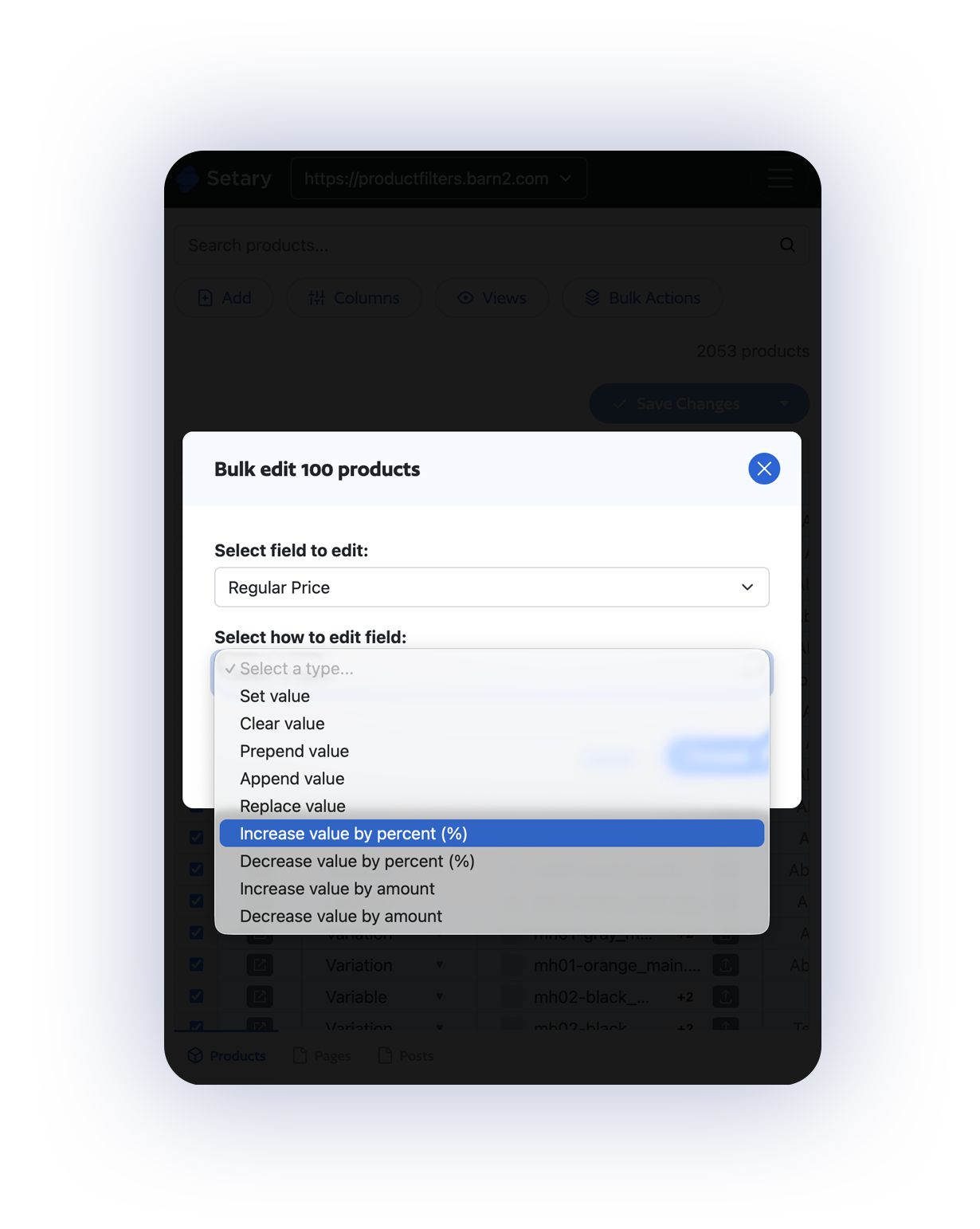 WooCommerce bulk edit plugin mass actions