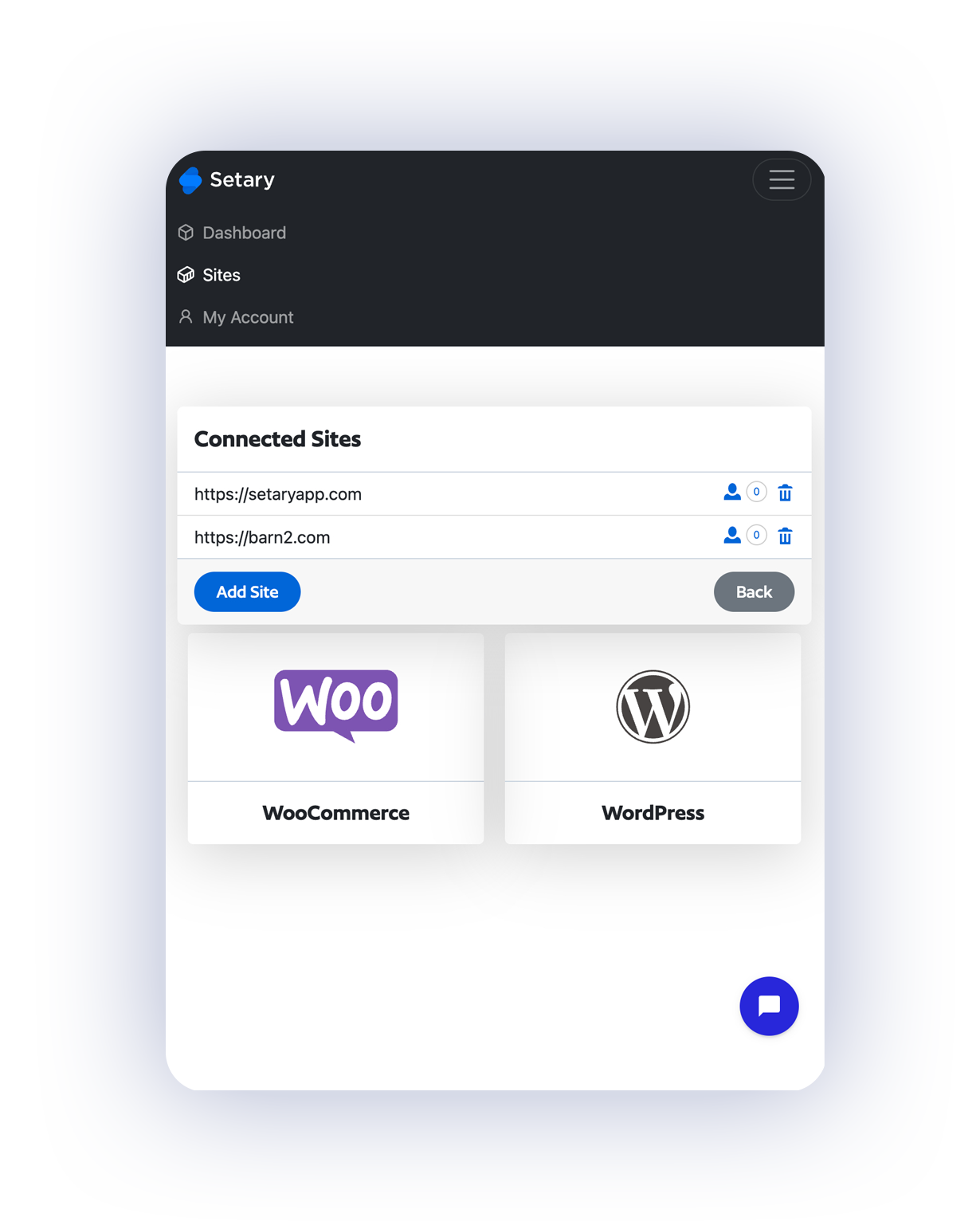 Dashboard to manage multiple WordPress sites