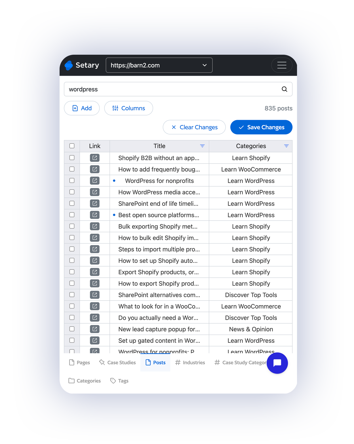 WordPress bulk edit spreadsheet plugin